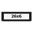 thumbnail image 1 of 26x6 Shadow Box Black Solid Wood Display Picture Frame | 1 Inch Rabbet Depth | | 1.375 Inch, 1 of 4