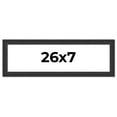 thumbnail image 1 of 26x7 Frame Black Real Wood Picture Frame Width 1.25 Inches | Interior Frame Depth 0.5 Inches |, 1 of 8
