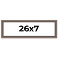thumbnail image 1 of 26x7 Frame Silver Real Wood Picture Frame Width 1.25 Inches | Interior Frame Depth 0.5 Inches |, 1 of 8