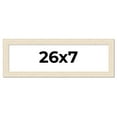thumbnail image 1 of 26x7 Frame White Real Wood Picture Frame Width 1.5 inches | Interior Frame Depth 0.5 inches | Barn, 1 of 8