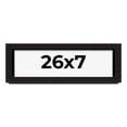 thumbnail image 1 of 26x7 Shadow Box Black Solid Wood Display Picture Frame | 1 Inch Rabbet Depth | | 1.375 Inch, 1 of 4