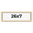 thumbnail image 1 of 26x7 Shadow Box Frame Brown | 0.875 Inches Deep Real Wood Contemporary Shadowbox Display Frame | UV, 1 of 5