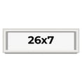 thumbnail image 1 of 26x7 Shadow Box Silver Brushed Striped Display Frame | 1.625 Inches Deep | 1 Inch Moulding Width |, 1 of 8