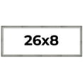 thumbnail image 1 of 26x8 Frame Silver Picture Frame - Complete Modern Photo Frame Includes UV Acrylic Shatter Guard, 1 of 8