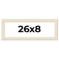 thumbnail image 1 of 26x8 Frame White Real Wood Picture Frame Width 1.5 inches | Interior Frame Depth 0.5 inches | Barn, 1 of 8