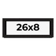 thumbnail image 1 of 26x8 Shadow Box Black Solid Wood Display Picture Frame | 1 Inch Rabbet Depth | | 1.375 Inch, 1 of 4