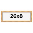 thumbnail image 1 of 26x8 Shadow Box Bronze Cross-Brushed Display Frame | 1.625 Inches Deep Solid Wood | UV Resistant, 1 of 8