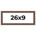 thumbnail image 1 of 26x9 Frame Brown Farmhouse Solid Wood Picture Frame Width 1.5 Inches | Interior Frame Depth 0.5, 1 of 8