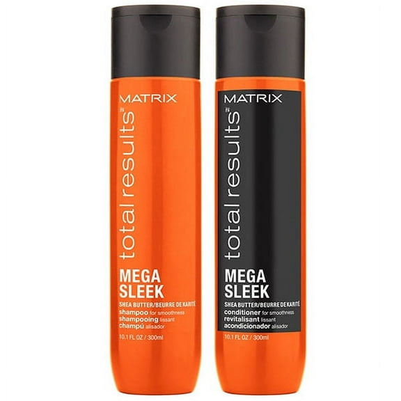 ($27.00 VALUE) Matrix Total Results Mega Sleek Duo 10OZ Set for Frizzy Hair