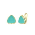 thumbnail image 1 of 27-1/2 Carat T.G.W. Chalcedony 14kt Gold over Silver Stud Earrings, 1 of 3