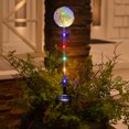 thumbnail image 1 of 27 1/2" Flower Ball Solar-Powered Plastic Garden Stakes Set - 3 Pc., 1 of 1