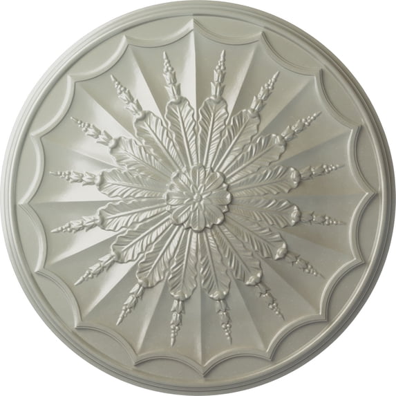 27 1/8"OD x 2 5/8"P Artis Ceiling Medallion, Hand-Painted Flash Copper