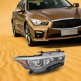 thumbnail image 1 of 27.16*10.62*11.41inch LED Headlight Headlamp w/o AFS Right Passenger Side For 2014-2017 Infiniti Q50, 1 of 20