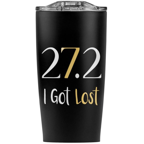 27.2 Marathon I Got Lost Funny Runner Stainless Steel 20 oz Travel Tumbler, Vacuum Insulated & Double Wall with Leakproof Sliding Lid | Great for Coffee/Hot Drinks and Cold Beverages