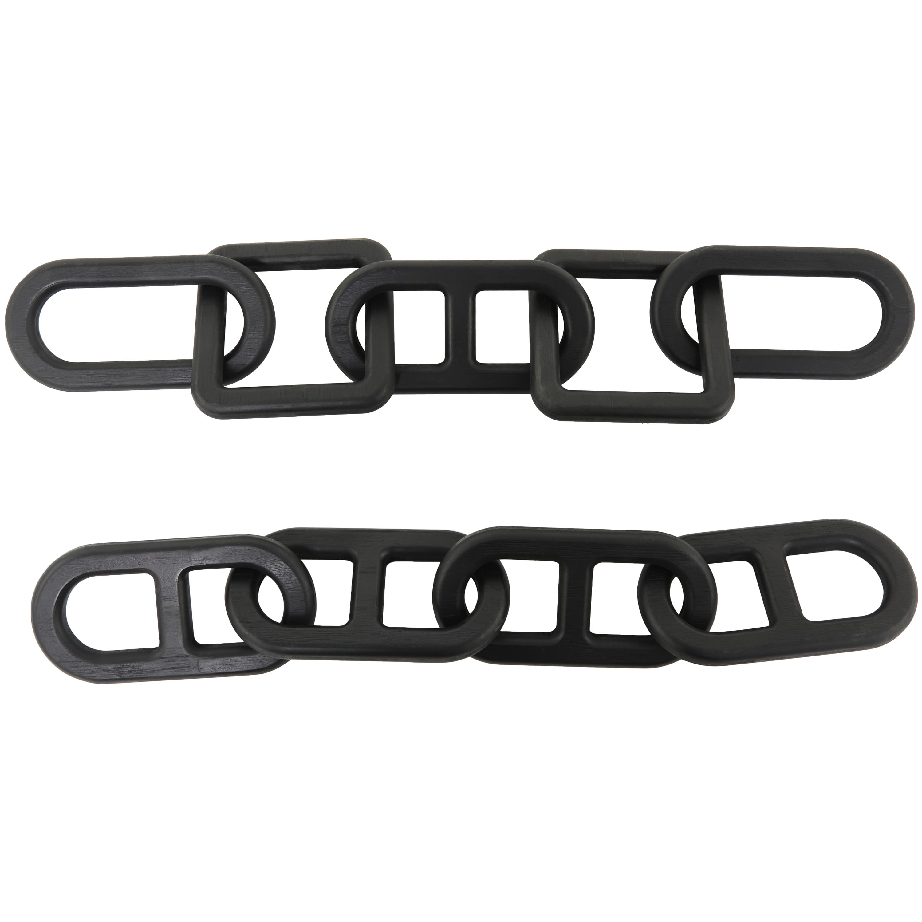27", 25"W Black Wood Chain Sculpture, by CosmoLiving by Cosmopolitan (2 Count)