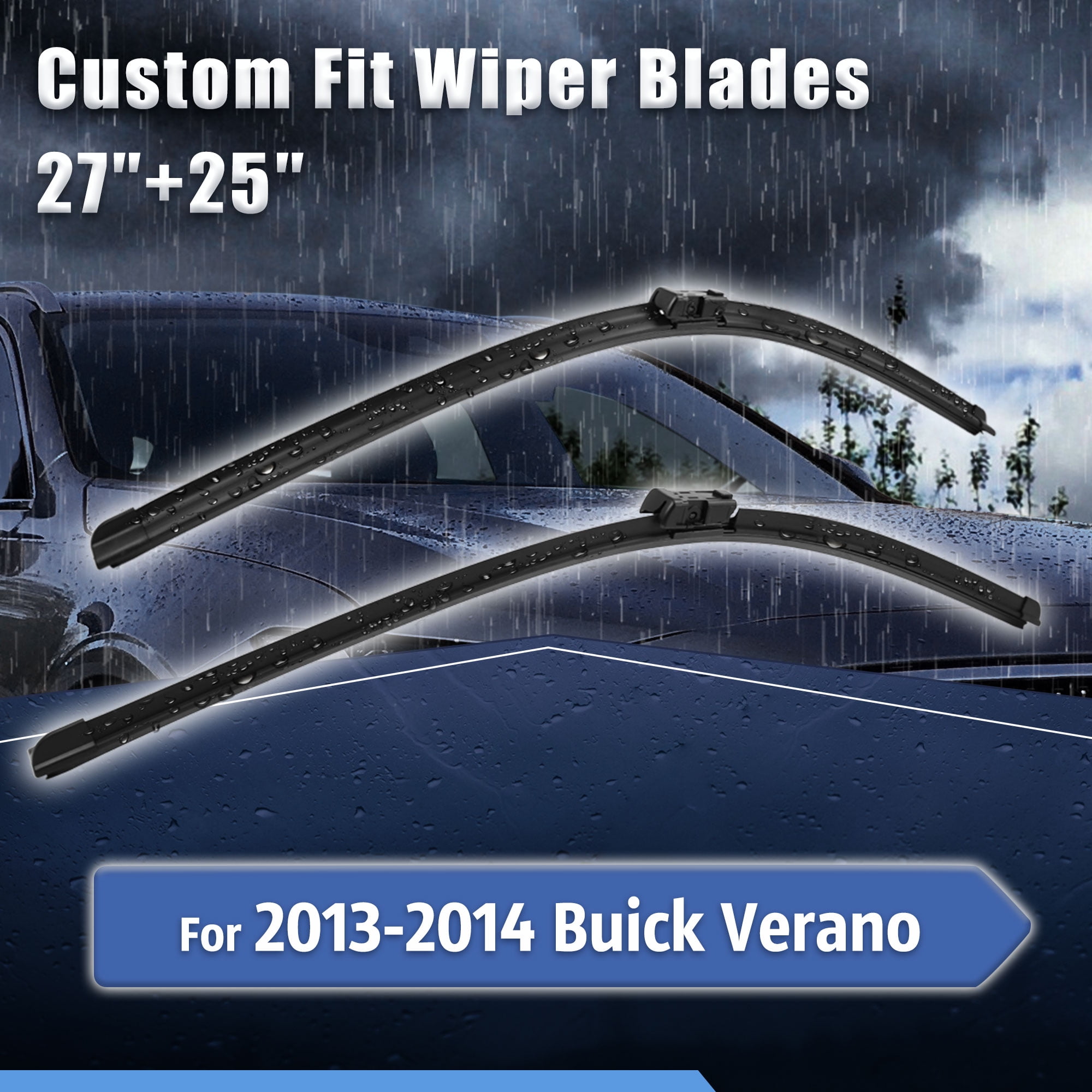 27"+ 25" Windshield Wiper Blades for 2013 2014 Buick Verano