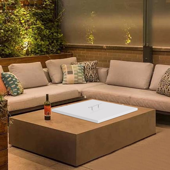 27*27in Square Indoor Outdoor Fire Pit Lid Stainless Steel Fire Pit Cover