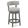 thumbnail image 1 of 27/31 Inch Swivel Bar Stool with Upholstered Back Seat and Footrest, 1 of 7