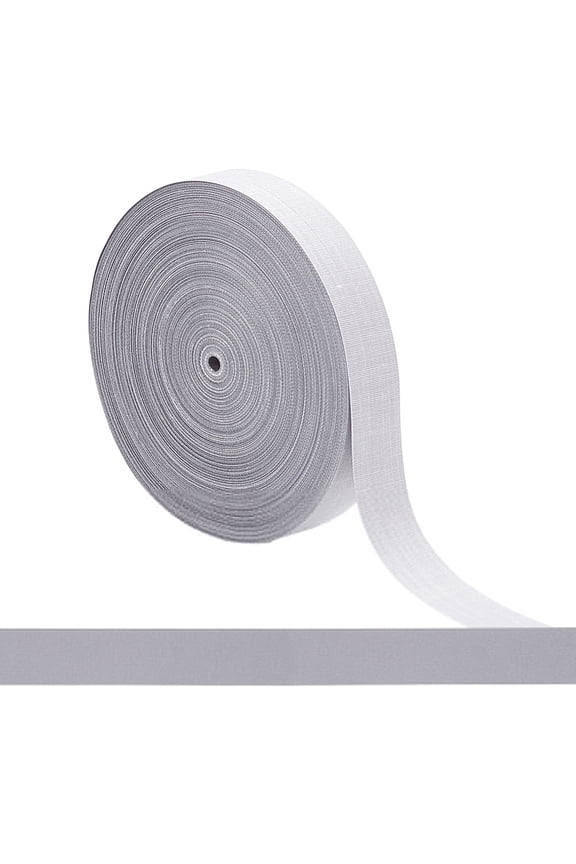 27.34 Yards High Gloss Reflective Tape 0.6" High Visibility Silver Tape Reflective Tape for Sewing and Garment Accessories Marking Area DIY Gainsboro