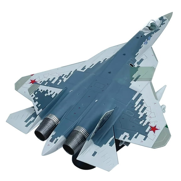27.3cm Diecast Alloy 1/72 Scale Russian Air Force Sukhoi Su-57 Fighter Finished Model Toy Gift TAPDRA Spare Part