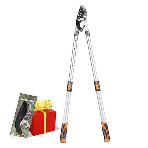 27-41'' Extendable Anvil Loppers Heavy Duty with Compound Action Tree Trimmer with 2 Inch Cutting Capacity Chops Thick Branches Ease Heavy Duty Tree Pruner with SK5 Spare Blade