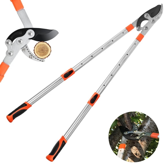27–41 Inch Telescopic Heavy-Duty Tree Loppers – Compound Action Branch Cutter for Thick Limbs