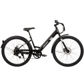 Huffy 27.5" Cadence 36V Adult Electric Comfort Bike, Fits Riders 60"+, Gray, Unisex