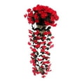 thumbnail image 1 of 27.5 Inch Artificial Spider Greenery Fence Panel with 200 Silk Flowers for Garden Privacy Screen Outdoor Decor, 1 of 5