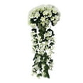 thumbnail image 1 of 27.5 Inch Artificial Spider Greenery Fence Panel with 200 Silk Flowers for Garden Privacy Screen Outdoor Decor, 1 of 5