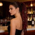 thumbnail image 1 of 27.5 Inch Elastic Dirty Braid Ponytail Extension - Realistic Faux Hair Piece for Women - Quick Style Synthetic Ponytail for Daily Wear, Parties, Costumes - One Size Fits Most, 1 of 6