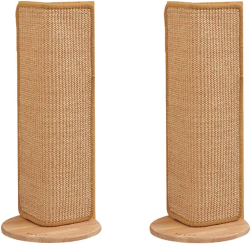 27.5-Inch Tall Sisal Cat Scratching Post, Corner Couch Protector, Wall Corner Mounted (2pcs)