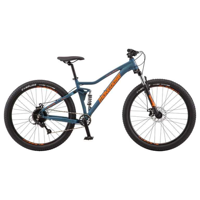Mongoose Ledge Mountain Bike 27.5 in. Wheels Adults Ages 14 7 Speeds Teal Walmart