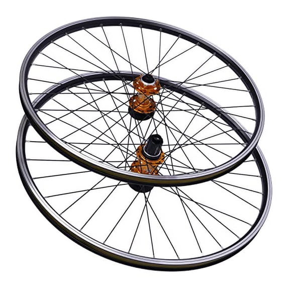 27.5" Mountain Bike Wheelset,Aluminum Alloy Rim Disc Brake MTB Wheelset Quick Release Front+Rear Wheels Bike Wheels,for Cassette Bicycle Wheelset