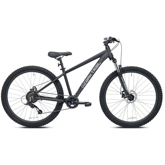 Ozark Trail 27.5" M.1 Vibe Mountain Bicycle, Small Frame, Fits Riders 5'0" - 5'6", Black, Adult, Unisex