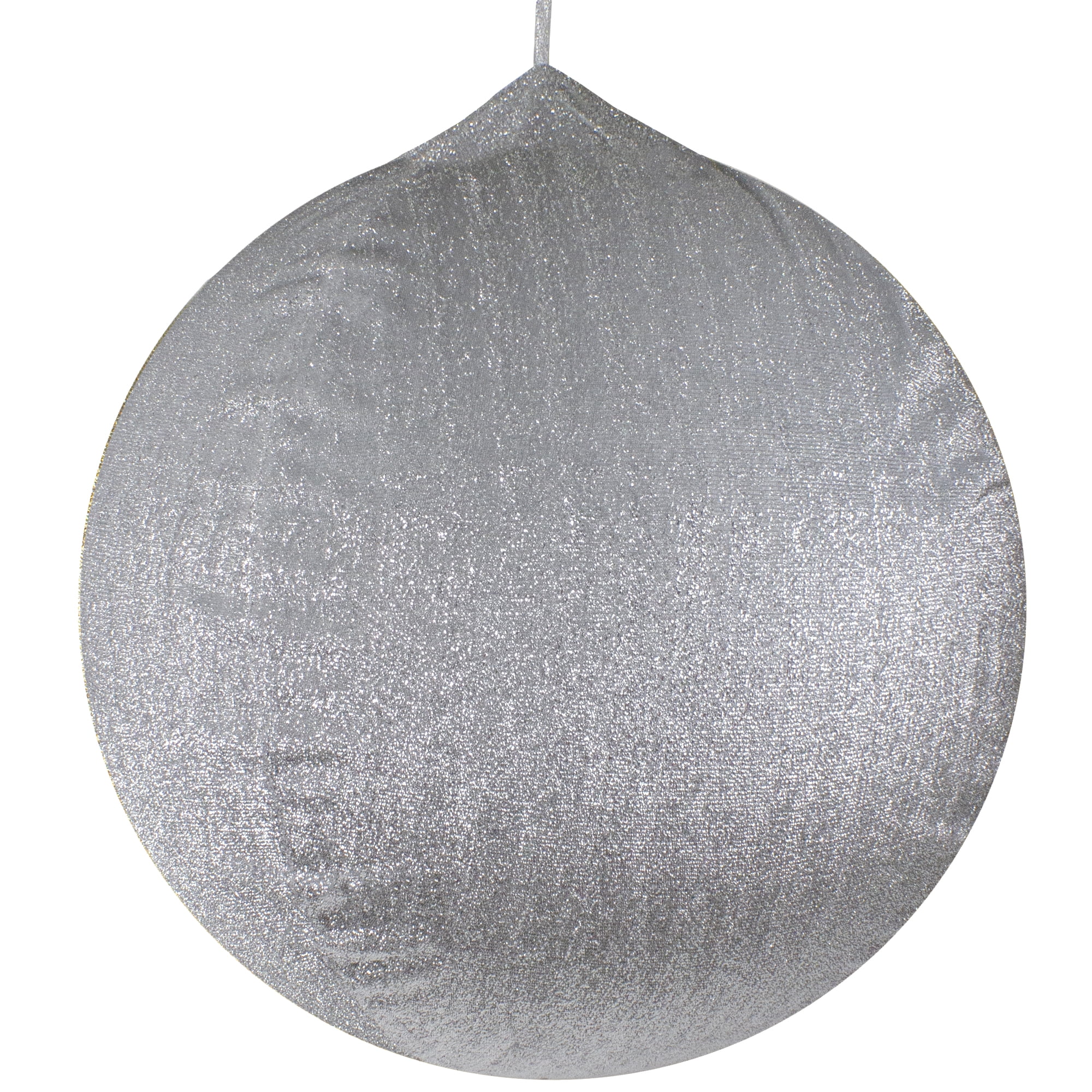 Northlight Inflatable Tinsel Commercial Christmas Ball Ornament Outdoor Decoration - 27.5" - Silver