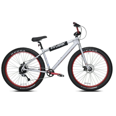 27.5" Thruster Retrograde Adult Bicycle, Silver/Red
