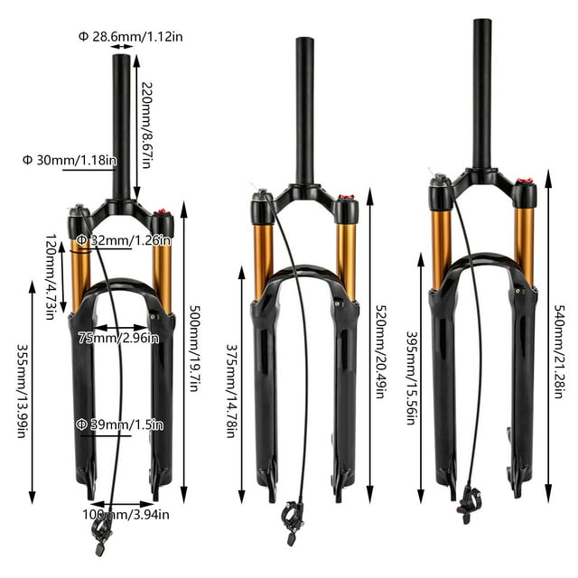 27.5 inch Bike Suspension Fork Mountain Bike Front Forks Manual Lockout