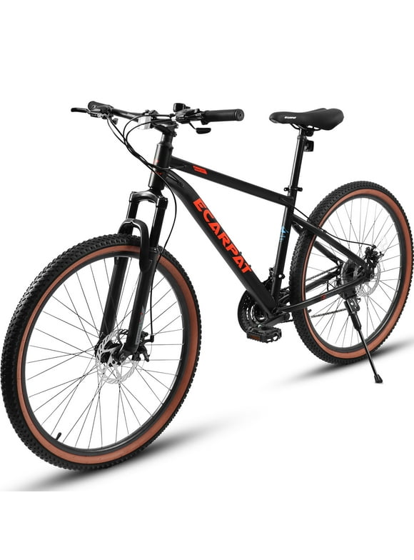 27.5 inch Mountain Bike for Men, Adult Mountain Bike with 21 Speeds, Black