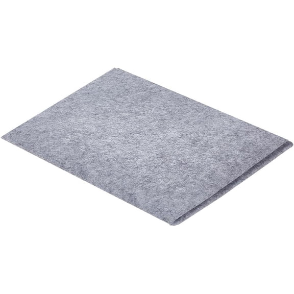 27.5 x 19.8 Inch Water Drawing Cloth Gray Writing Felt Mat Chinese Calligraphy Mat Reusable Water Paper Felt Desk Pad DIY