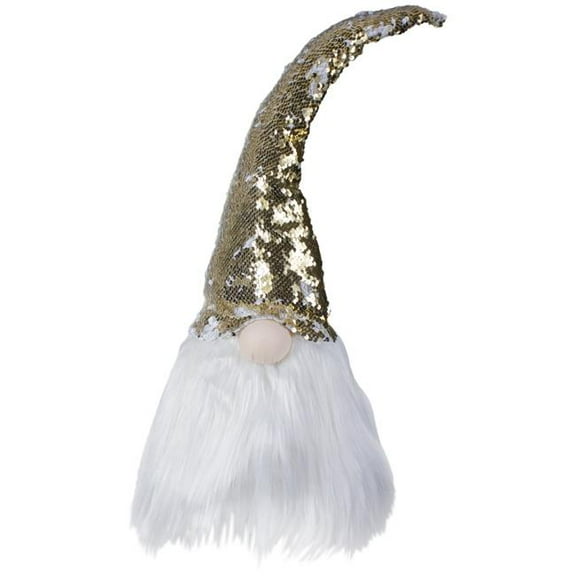 27.5 x 9.5 x 9.5 in. Elf with Gold Shiny Hat Weighted Christmas Decoration