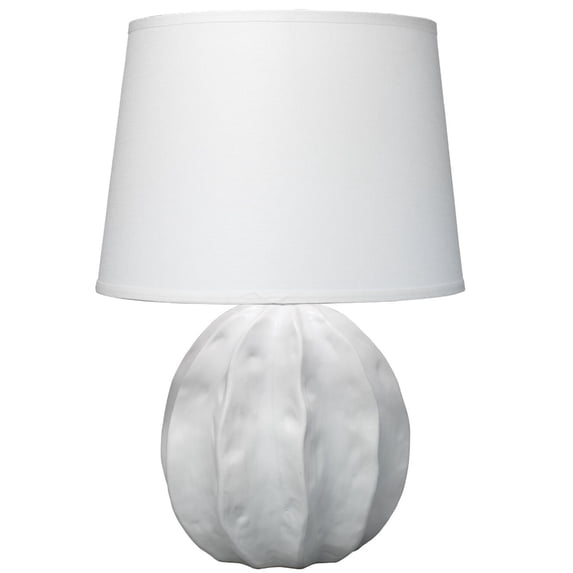 Jamie Young Co Urchin Coastal Ceramic Table Lamp in Matte White