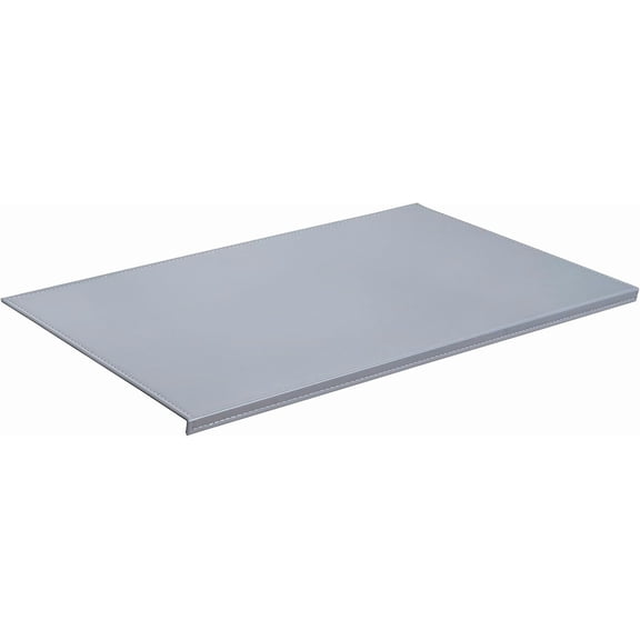 27.55”x 15.8" Soft PU Leather Surface Office Desk Mouse Mat Anti-Push Pad with Full Grip Fixation Lip Table Blotter Edge-Locked Protector Grey