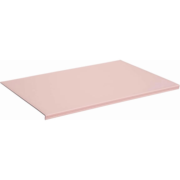 27.55”x 15.8" Soft PU Leather Surface Office Desk Mouse Mat Anti-Push Pad with Full Grip Fixation Lip Table Blotter Edge-Locked Protector Pink