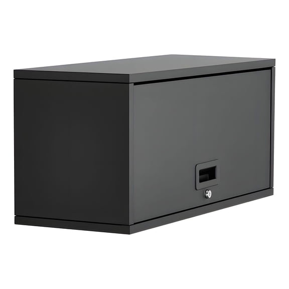 27.56 Inch Floating Garage Tool Cabinet Flip Up Door 120lb Shelf Capacity Wall Mount Storage for Garage Basement Kitchen DIY Assembly