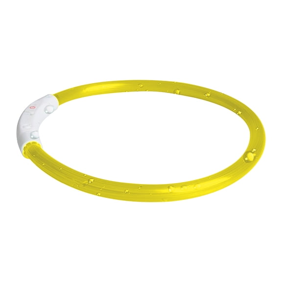 27.56 inch USB Rechargeable Pet Flashing Collar with 1640 ft Visibility for Night Safety