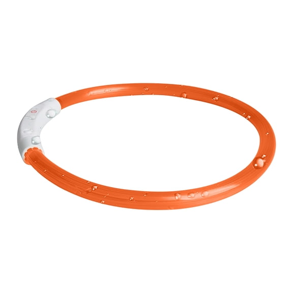 27.56 inch USB Rechargeable Pet Flashing Collar with 1640 ft Visibility for Night Safety