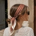thumbnail image 1 of 27.56in x 27.56in Red Polka Dot Satin Headscarf for Women - Large Square Silk Like Neck Scarf, Breathable Hair Wrap Bandana for Daily Fashion, All Season Accessory, 1 of 5