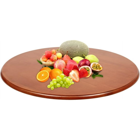 27.56inch Extra Large Rotating Storage Tray, 360 Rotation Wooden Disc Grazing Tray,Kitchen Countertop Table Bearing Plate for Restaurants, 55.12 lbs Load Capacity