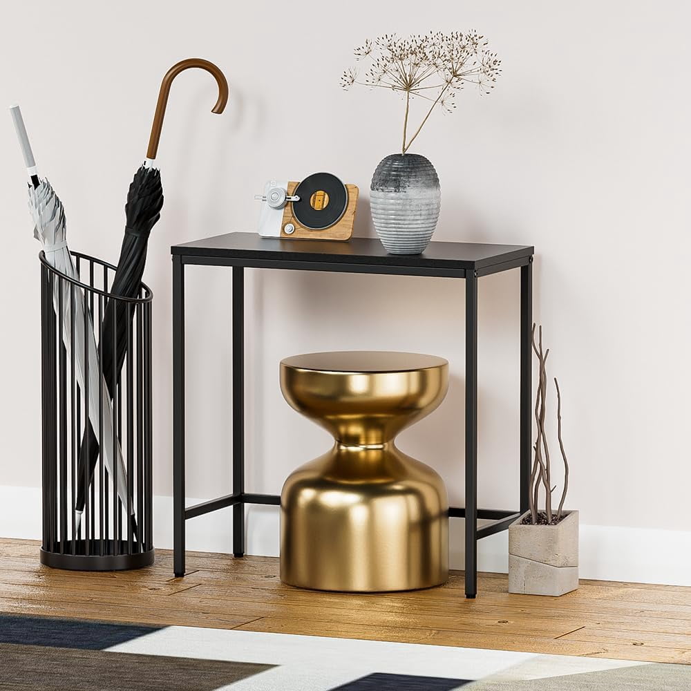 27.56inch Narrow Console Table, Small Entryway Thin Sofa Table, 27.56 ...