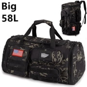 27.5In Expandable Gym Bag For Men,58L Large 3 in 1 Sports Travel Duffle Bag With Shoes Compartment,Water Resistant Sports Gym Tote Bags Multi-functional Travel Backpack Overnight Bag